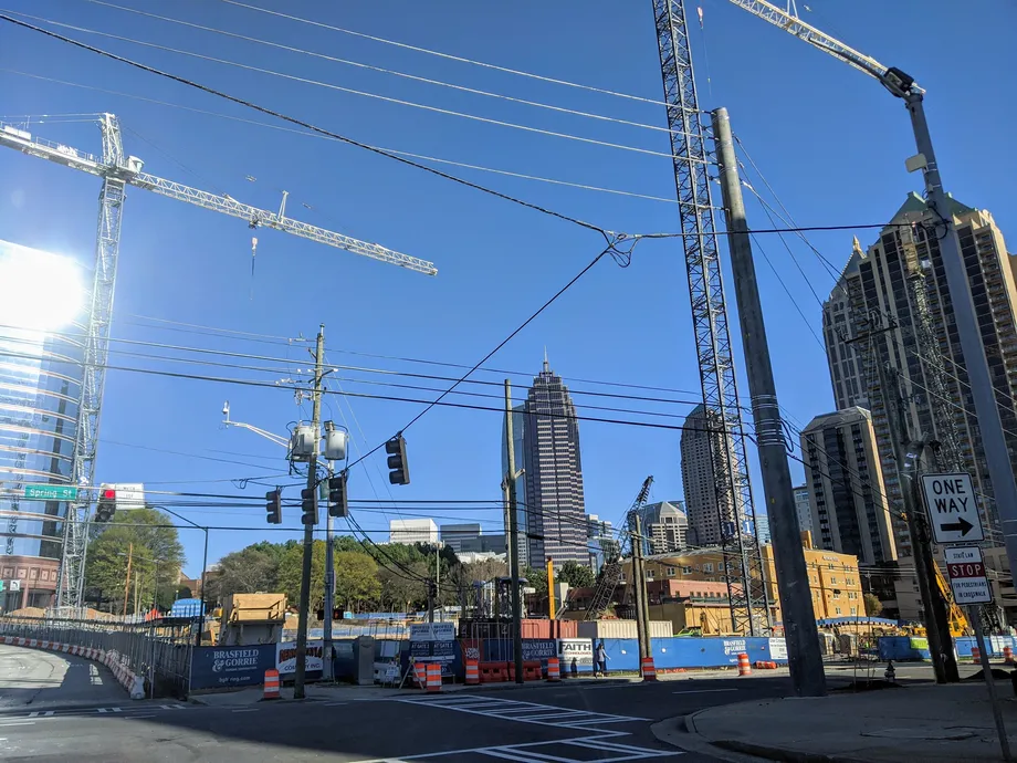 Rendering or photo of Midtown Union, a mixed-use development, highlighting urban construction.